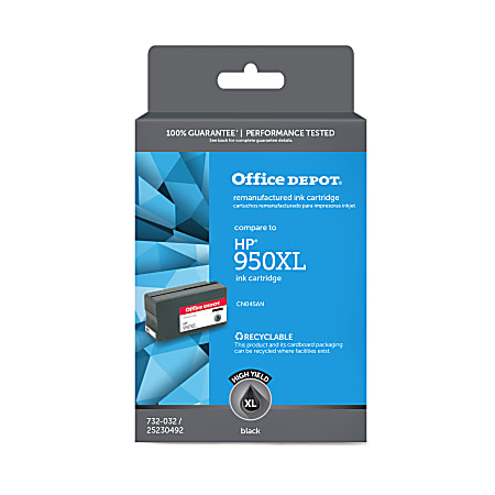 Depot Brand ODHP950XLB Remanufactured Black Ink Replacement For HP - Office Depot
