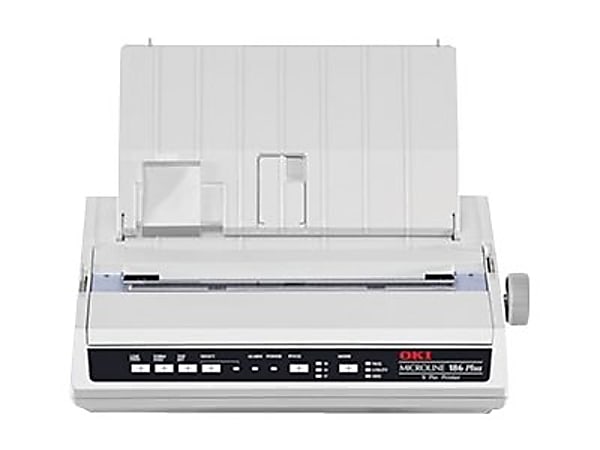 OKI Microline 186 Plus - Receipt printer - dot-matrix - 240 x 216 dpi - 9 pin - up to 375 char/sec - parallel, USB - black