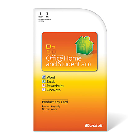 Microsoft® Office Home And Student 2010, Product Key