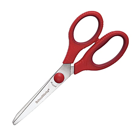 Fiskars Left-hand 8 Bent Scissors - 3.30 Cutting Length - 8 Overall  Length - Left - Stainless Steel - Bent Tip - Orange - 1 Each - Filo  CleanTech