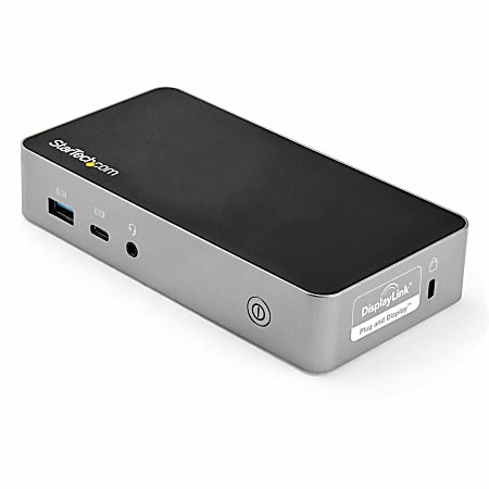 StarTech.com USB-C Dock - Dual Monitor 1080p HDMI Laptop Docking Station - 60W Power Delivery - 1x USB-C, 3x USB-A, GbE - Mac & Windows - Dual 1080p HDMI monitor docking station