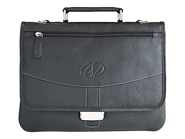 MacCase Premium - Briefcase for tablet / notebook - leather - black - 13" - for Apple 12.9-inch iPad Pro (1st generation, 2nd generation, 3rd generation, 4th generation, 5th generation)
