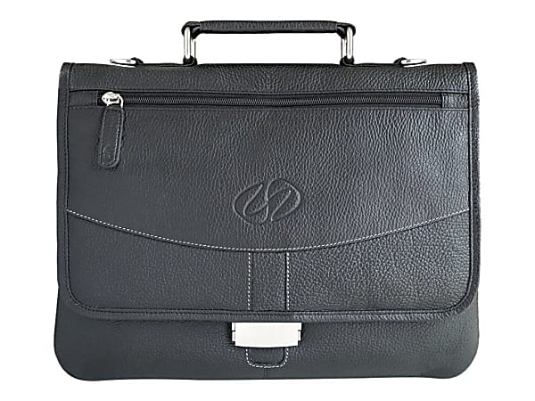 MacCase Premium - Briefcase for tablet/notebook - leather - black - 13" -  - LPHBBK