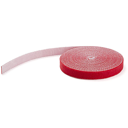 StarTech.com 100ft Hook and Loop Roll - Red