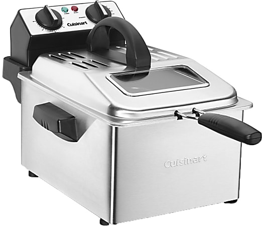 3.2 Quart Electric Stainless Steel Deep Fryer with Timer