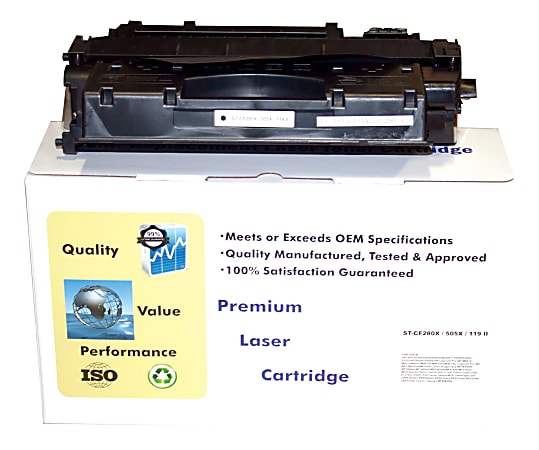 M&A Global Remanufactured High-Yield Black Toner Cartridge Replacement For HP 80X, CF280X, CF280X-CMA