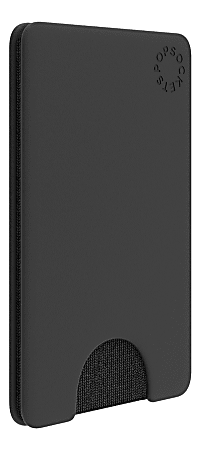 PopSockets PopWallet Phone Wallet, 3.54"H x 2.28"W x 0.22"D, Black, 800859