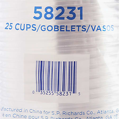Genuine Joe 12 oz Clear Plastic Cups - 25 / Pack - Clear - Plastic - Cold Drink, Beverage Genuine Joe 12 oz Clear Plastic Cups - 25 / Pack - Clear - Plastic - Cold Drink, Beverage