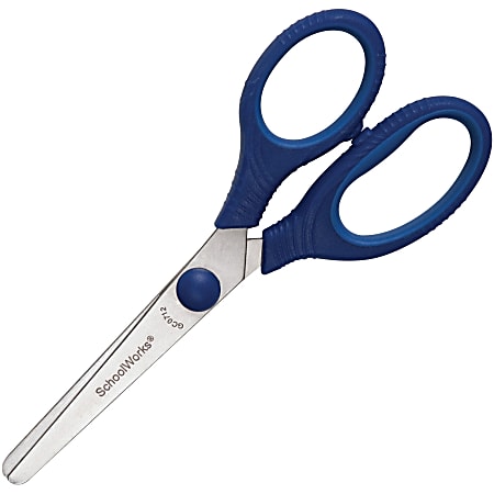 Emraw Blunt Tip School Scissors Soft Comfort Grip Handles Small Sharp  Scissors Sharp Blades for Cutting Paper and Fabric 5 Straight Handle Kitchen  Shear (Pack of 6) 