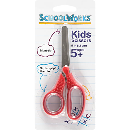 SchoolWorks Value Smart Scissors 5 Blunt Tip Assorted Colors - Office Depot