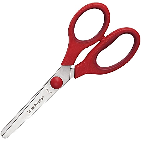 Livingo Blunt Tip Kids Scissors, Safety School Teacher Crafting-3 Pack 5 inch Purple Red Green