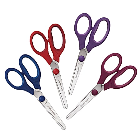 SchoolWorks® Value Smart Scissors, 5", Blunt Tip, Assorted Colors