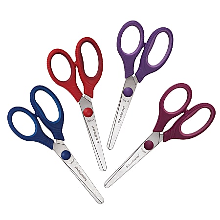 SchoolWorks Value Smart Scissors 5 Blunt Tip Assorted Colors - Office Depot