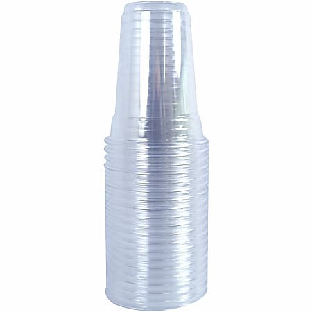 Genuine Joe 9 oz Clear Plastic Cups - 50 / Pack - Clear - Plastic - Cold Drink, Beverage Genuine Joe 9 oz Clear Plastic Cups - 50 / Pack - Clear - Plastic - Cold Drink, Beverage