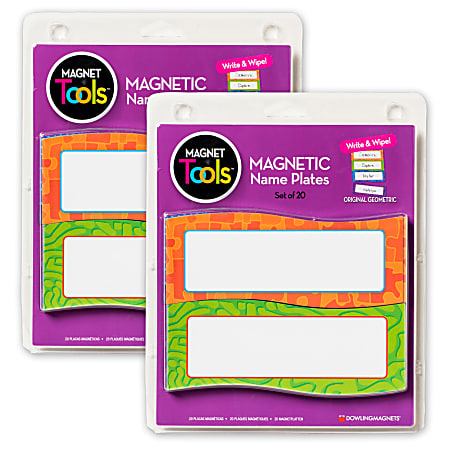 Dowling Magnets Magnetic Name Plates 5 H x 2 W x 116 D ...