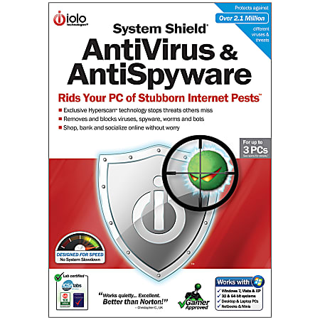 System Shield® AntiVirus & AntiSpyware, Traditional Disc