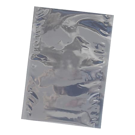 Office Depot® Brand Unprinted Open End Static Shield Bags, 3" x 5", Transparent, Case Of 100 Bags