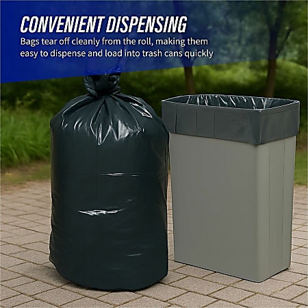 Genuine Joe Trash Bags 23 gal 43 H x 28 12 W 70percent Recycled