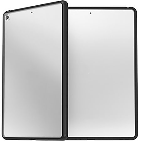 OtterBox iPad (8th Gen) and iPad (7th Gen) React Series Case - For Apple iPad (8th Generation), iPad (7th Generation) Tablet - Black Crystal (Clear/Black) - Drop Resistant, Scrape Resistant - Polycarbonate, Synthetic Rubber