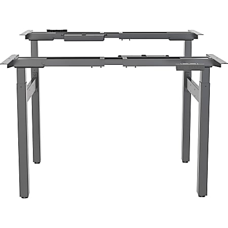 Lorell 2-Tier Sit/Stand Double Base - 220 lb Capacity - 28.30" to 46" Adjustment - 71" Height x 42.50" Width x 22" Depth - Assembly Required - 1 Each