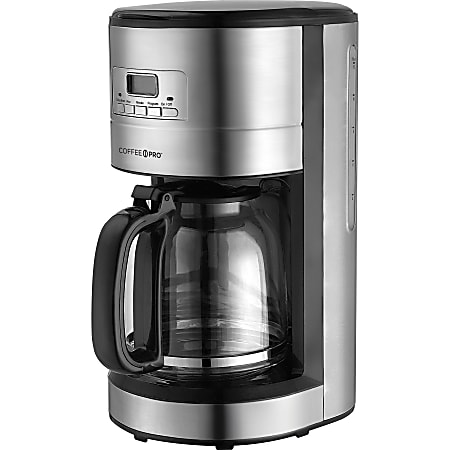 Coffee Pro Commercial Coffeemaker 2.32 quart Stainless Steel Stainless  Steel Body - Office Depot
