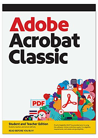 Adobe Acrobat Classic STE, 3-Year License, Mac/PC, Product Key/Download