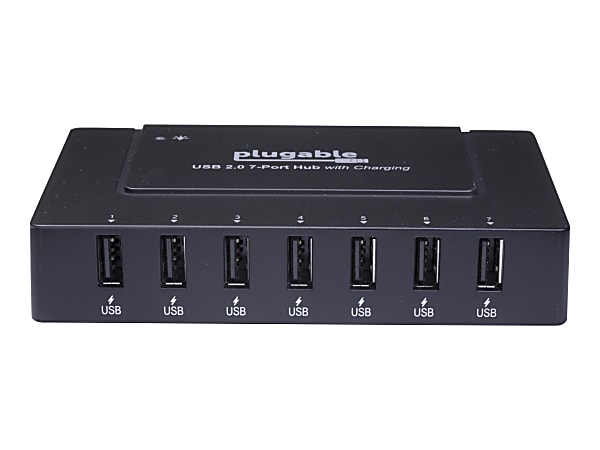 Plugable USB2-HUB7BC - Hub - 7 x USB 2.0 - desktop - for Plugable TBT3-UDZ