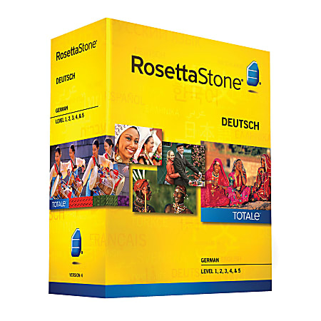 Rosetta Stone® German TOTALe™ V4 Level 1, For PC And Apple® Mac®, Traditional Disc