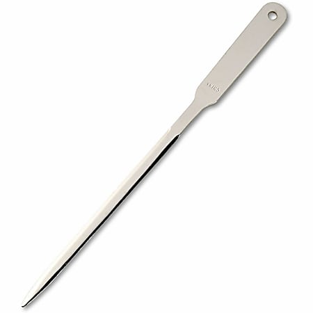Universal Manual Letter Opener - 9" Length - Stainless Steel Blade - Steel Handle - Handheld - Silver - Lightweight - 1 Each