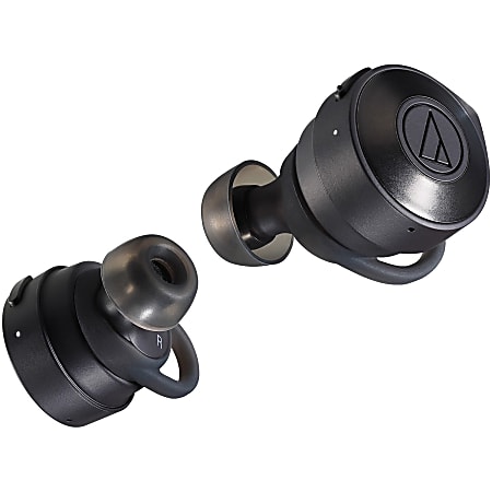 Audio-Technica True Wireless Headphones ATH-CKS5TW - Stereo - True Wireless - Bluetooth - 32.8 ft - 16 Ohm - 5 Hz - 40 kHz - Earbud - Binaural - In-ear - MEMS Technology, Omni-directional Microphone - Black