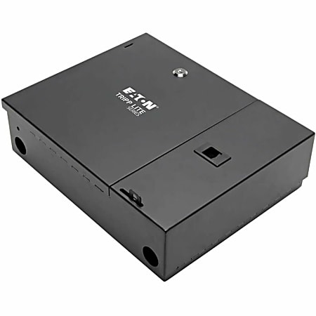 Eaton Tripp Lite Series Wall-Mount Fiber Optic Distribution Enclosure, 4-Panel Capacity - Black - Cold-rolled Steel (CRS) - N492-WM4-BK