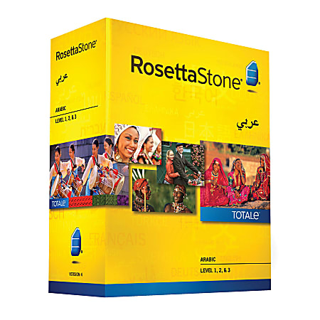 Rosetta Stone® Arabic TOTALe™ V4 Levels 1 - 3, For PC And Apple® Mac®, Traditional Disc