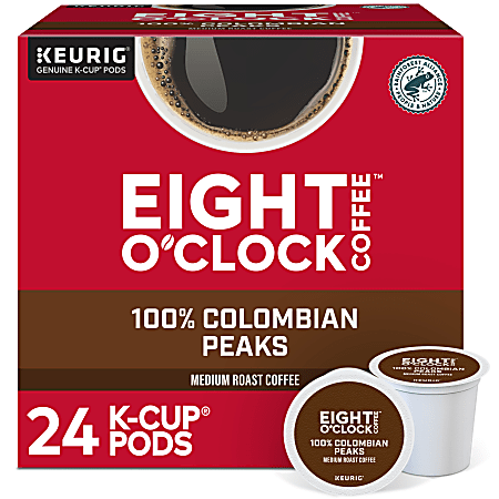 Eight O'Clock® Single-Serve Coffee K-Cup® Pods, Colombian, Carton Of 24