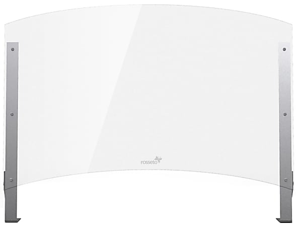 Rosseto Serving Solutions Connectable Buffet Sneeze Guard, 35-3/4"H x 48"W, 8-1/2" Pass-Through, Clear