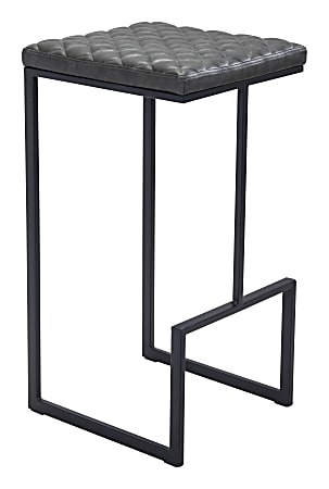 Zuo Modern Element Bar Stool, Gray