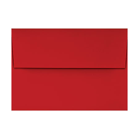 LUX Invitation Envelopes, A1, Gummed Seal, Holiday Red, Pack Of 1,000