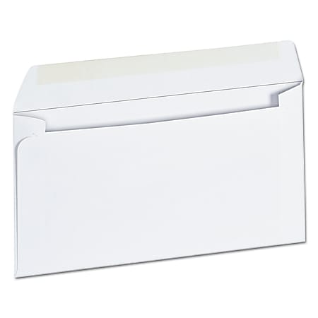 Universal® Business Envelopes With Gummed Flap, #6 3/4, 3 5/8" x 6 1/2", White, Box Of 500