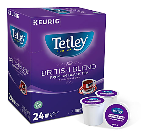 Tetley British Blend Black Tea Single-Serve K-Cups®, Carton Of 24
