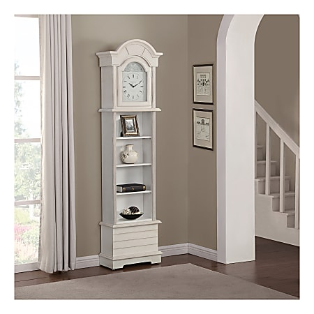 FirsTime & Co.® Shiplap Grandfather Clock, Shabby White