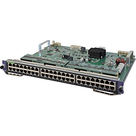 HPE 7500 48-port 1000BASE-T w/ PoE+ SE Module - For Data Networking - 48 x RJ-45 10/100/1000Base-TX PoE+ LAN - Twisted PairGigabit Ethernet - 1000Base-T - 1 Gbit/s