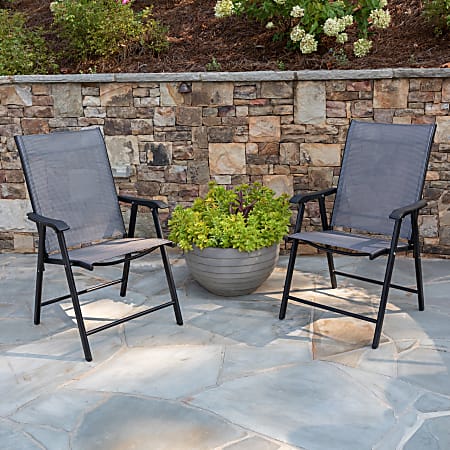 Sling chair patio on sale set
