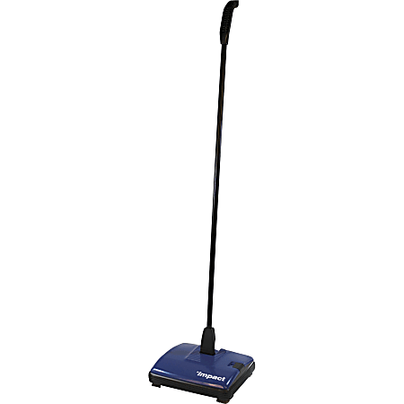 Impact Products Manual Carpet Sweeper - Nylon Bristle - 10" Overall Length - Black Handle - 4 / Carton - Blue, Black