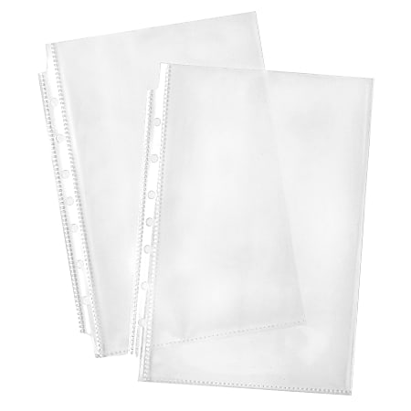 Office Depot Brand Secure Top Sheet Protectors 8 12 x 11 Clear Pack of 25 -  Office Depot
