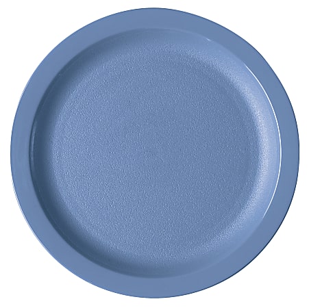 Cambro Camwear Round Dinnerware Plates, 9", Slate Blue, Set Of 48 Plates
