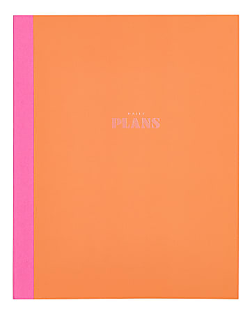 Organized by Happy Planner 12-Month Monthly/Weekly Classic Book Bound Soft Planner, 7-3/4" x 9-3/4", Color Form Tangerine, July-June, Total Qty 1