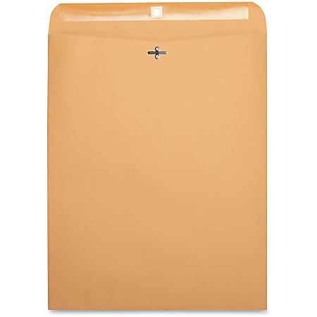 Business Source Heavy-duty Clasp Envelopes - Clasp - #110 - 12" Width x 15 1/2" Length - 28 lb - Clasp - Kraft - 100 / Box - Kraft