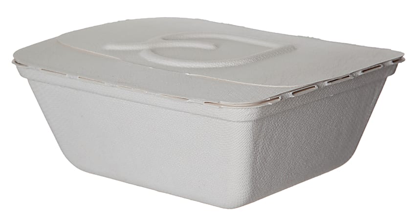 Eco-Products Folia™ Take-Out Containers, 2-1/2"H x 5-13/16"W x 6-15/16"D, Pack Of 300 Containers