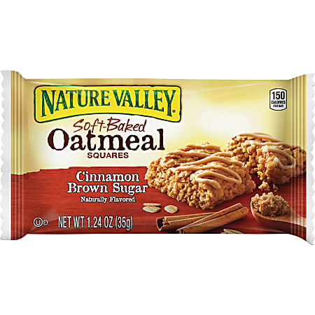 Nature Valley® Soft-Baked Cinnamon & Brown Sugar Oatmeal Bars, 1.87 Oz, Box Of 15