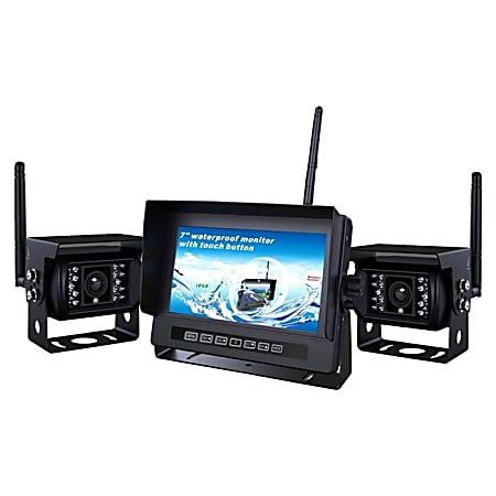 Crimestopper 2.4 GHZ Digital Dual Channel Wireless Camera and Monitor System