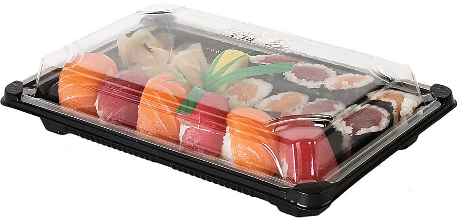 Eco-Products Large PLA Sushi Containers, Pack Of 600 Containers